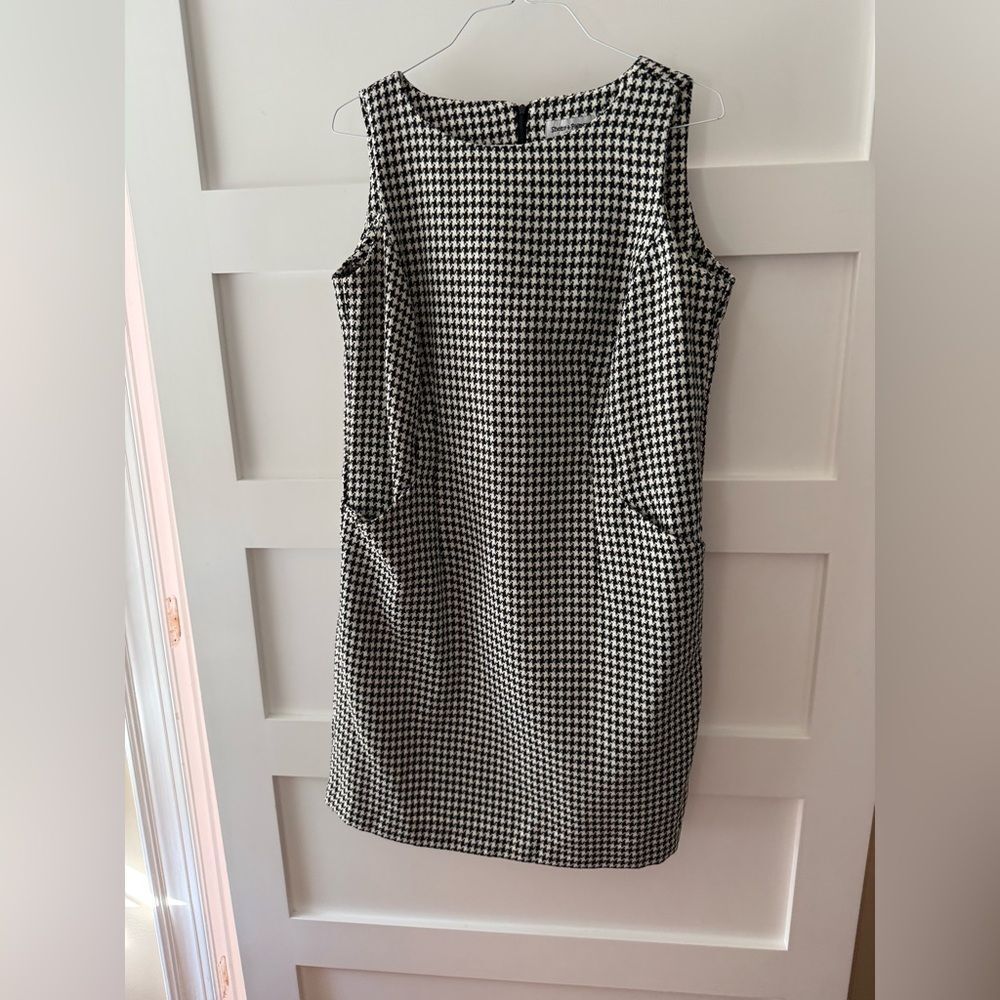 Shelby & Palmer Black and White Houndstooth Mini Dress